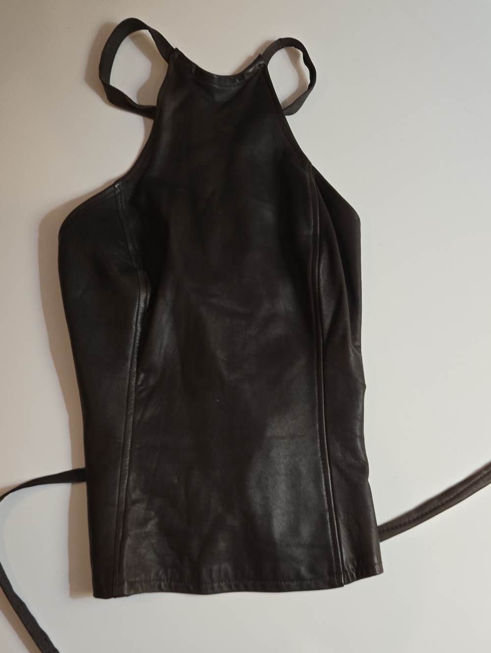 Ren Faire Chocolate Women's Leather Halter